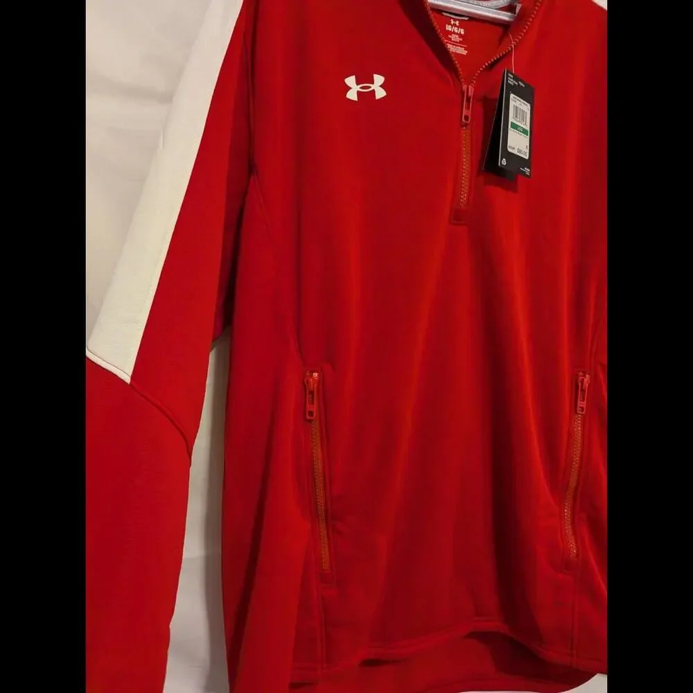 $80 Mens Under Armour Fleece Hooded Jacket Large NWT - Picture 3 of 8